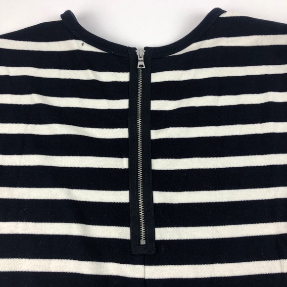 Gap Womens Top, Blue White Stripe Ruffled Medium - Picture 9 of 9